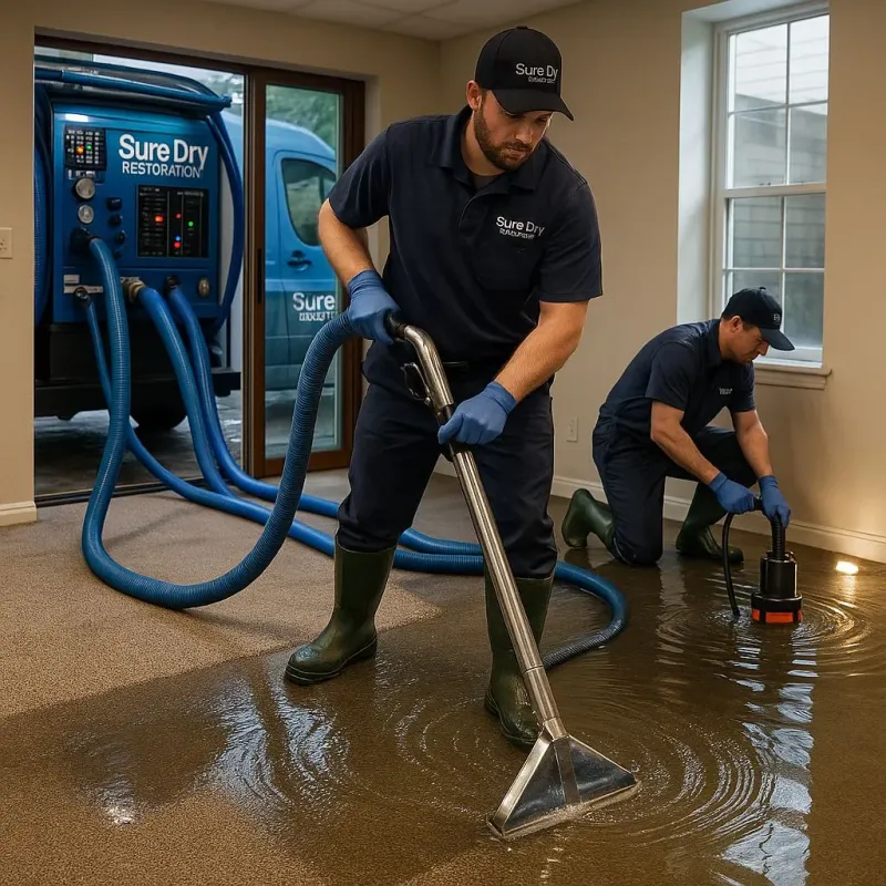 Water Extraction and Removal process in Reynoldsville, PA